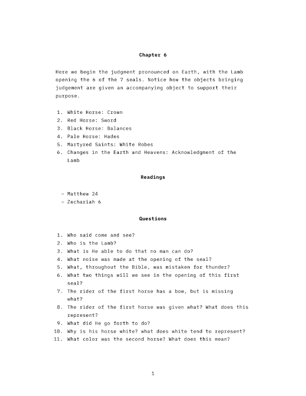 Revelation Workbook