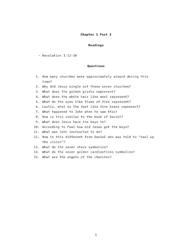 Revelation Workbook