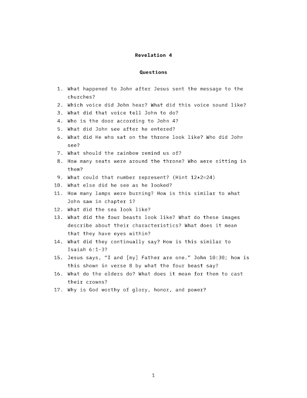 Revelation Workbook
