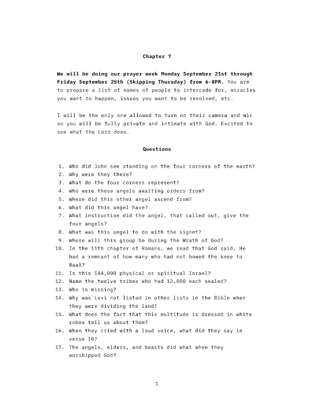 Revelation Workbook