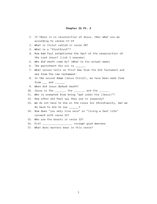 1 Corinthians